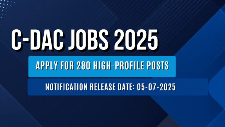 C-DAC Jobs 2025