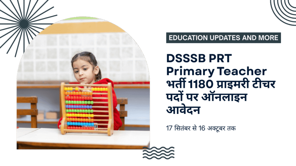 DSSSB PRT Primary Teacher