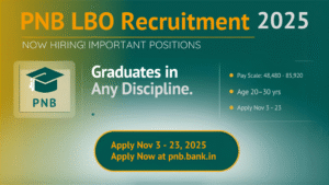 PNB LBO Recruitment 2025