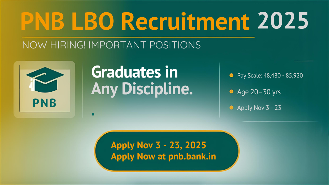 PNB LBO Recruitment 2025