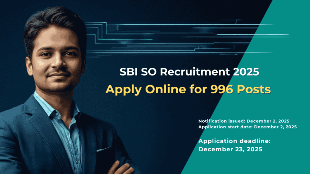 SBI SO Recruitment 2025