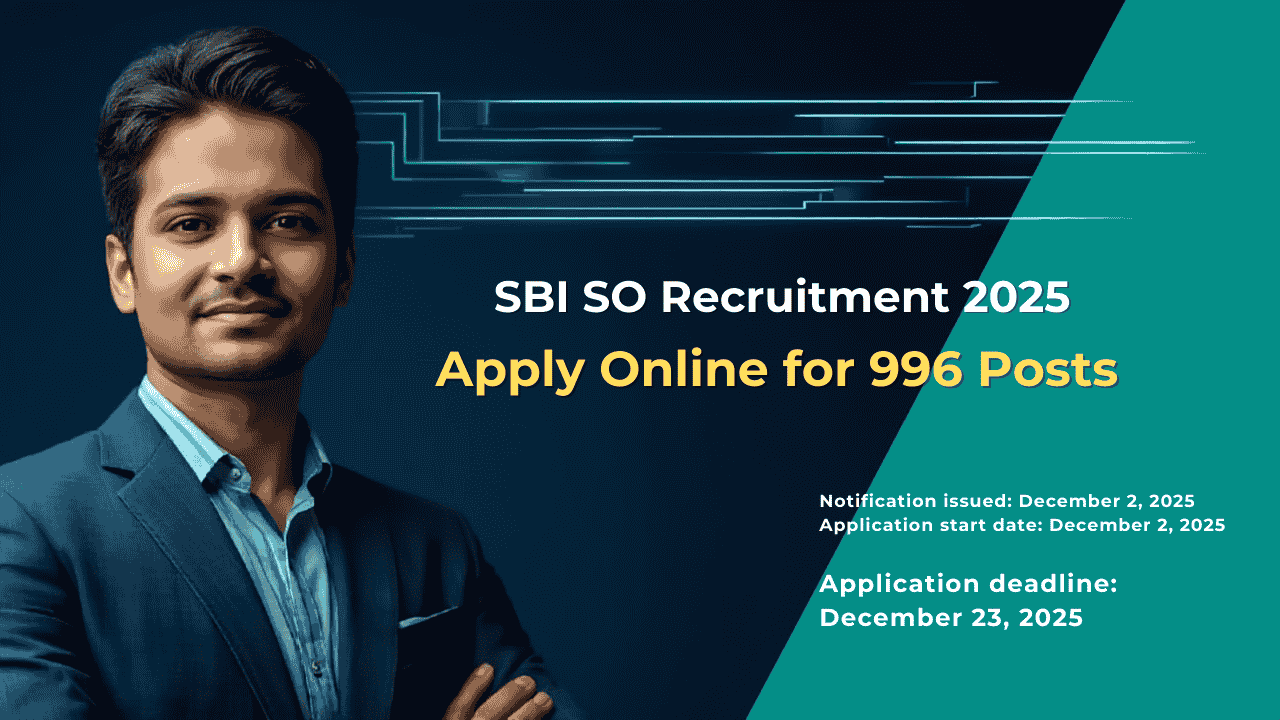 SBI SO Recruitment 2025