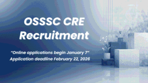 OSSSC CRE भर्ती