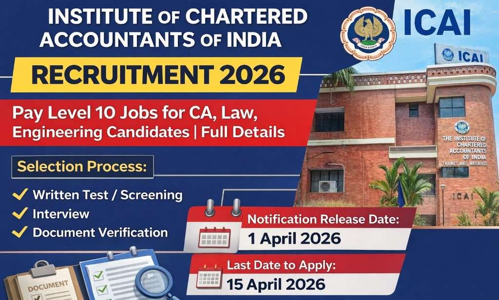 ICAI Recruitment 2026