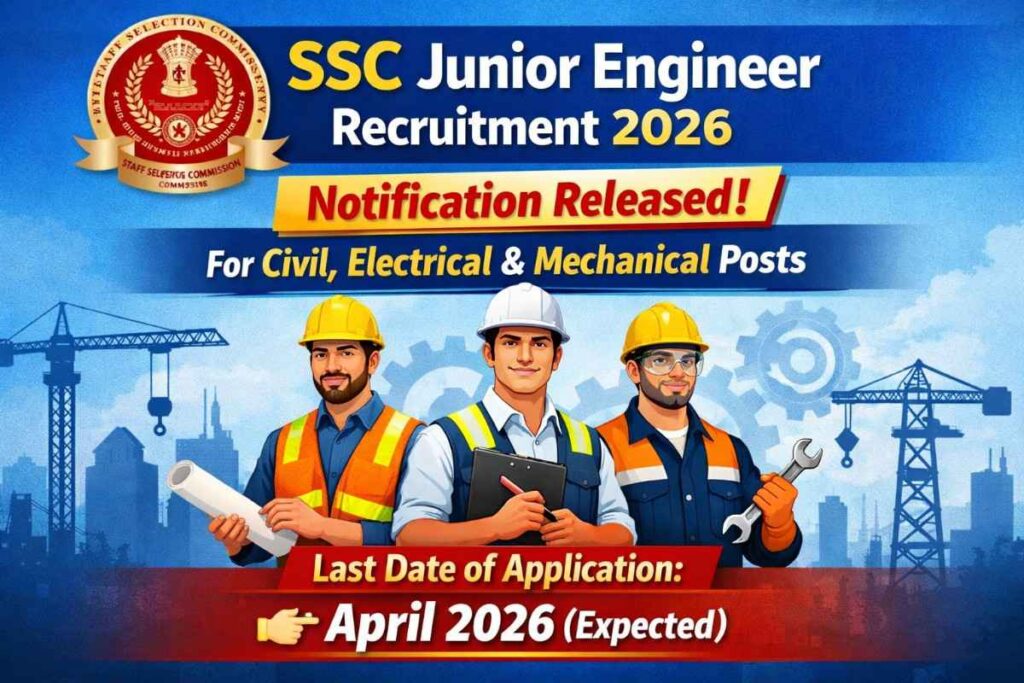SSC JE Notification 2026
